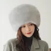 Berets pudi vrouwen bont bommenwerper hoed cap vrouwelijke winter warme sneeuw hoeden hf295berets baretsberets