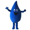 2022 Halloween Blue water drop Mascot Costume High quality Cartoon Anime theme character Christmas Carnival Costumes Adults Size Birthday Party Outdoor Outfit