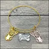 Bangle Bracelets Jewelry Trendy Chihuahua Bangles Cute Dog Fashion Animal Pet Jewellery1 Drop Delivery 2021 4E09C