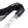 BDSM Bondage Slave Multifunctionele Lederen Zweep Met Glazen Handvat Fetish Flogger Spanking Dildo Butt Plug Anale Staart sexy Tool