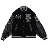 Hot Sale Hip Hop 2023 Streetwear Baseball Jacket Letter Graphic Brodery Varsity Coat Harajuku Gothic Punk Rave Bomber Fashion Jackets