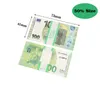 Prop Money Copy Banknote Partię Świąteczną imprezę Zabawną Partię Waluta Fałkowite pieniądze Euro Prezent dla dzieci 50 dolarów bilet Faux BilletssliK327