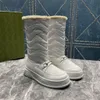 Semelles les plus épaisses tube long bottes chaudes pour femmes en caoutchouc semelles antidérapantes mode semelles en forme de T cheville chaussures de randonnée sexy taille 35-42