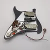 Uppgradering Laddad HSH Black PickGuard Set Multifunction Switch Harness Seymour Duncan TB4 Pickups 7 Way växel för ST Guitar9969645