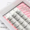 New individual eyelashes natural look clusters Faux Mink Lashes Sandwich fishtail Reusable Eyelash Extension Makeup