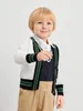 Toddler Boys Striped Trim Cardigan SHE01