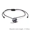 Single Natural Stone Strands Armband Lucky Lovers Ehepaar Frauen schwarze Seile Mode handgefertigtes Perlen gewebtes Armband Schmuck Geschenke