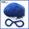 Autres fournitures de fête d'événement Genshin Impact Xiangling Perruque Cosplay Bleu Court Tresses en forme de 8 Cheveux résistants à la chaleur Halloween Jeu de rôle ACAutre