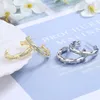 Stud 925 Sterling Silver Big Earrings Women Party Jewelry Luxury Zircon Geometric Earring Lady Birthday Presents Fashionstud Moni22