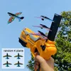 Catapult Plane Sports Game Outdoor Garden Child Airplane Launcher Bubble Catapult Slingshoot Plane Toy Antistress Fidget Toys 220621