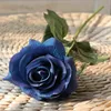 Decorative Flowers & Wreaths 1/5Pcs Artificial Moist Feeling Silk Rose Home Wedding High Quality Fake Flower Plants Wall Decoration With Vas