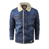 Hommes vestes hiver 2022 bleu hommes Denim polaire épais chaud manteaux mâle Slim Fit décontracté mode Cowboy veste grande taille 6XL hommes