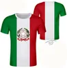 Italie t-shirt bricolage gratuit nom personnalisé numéro Ita pays drapeau ce collège italien imprimer texte vêtements 220615