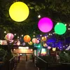 Fournitures de fête d'événement Led jouet de ballon de plage en PVC brillant avec télécommande 16 couleurs lumières décorations de fête à la maison