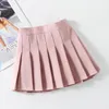 Baby Toddler Children Clothing School Plaid Girls Skirt Bottoming Princess Pleated Skirts Kids Short Skirt Summer Child Clothes 220408