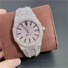 도매 커스텀 남성 여성 시계 다이아몬드 아이스 아웃 럭셔리 패션 블링 다이얼 베젤 밴드 VVS Moissanite Watch