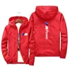 2022 Novo Hoodie Men's BMW Imprimir Casual Manga Longa Suéter Zip-up Jacket Vestuário 7xl