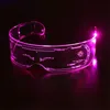 Fashion Funny Funny Featses Unisex Multicolor LED LightMitting Glasses Fiesta de Navidad Bar Dance Masquerade Eyewear2183027