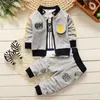 Baby Boy Fashion Roupas Conjunto Kid Tie Ternos de Alta Qualidade Outono Primavera Primavera Tracksuit para crianças roupas de festa de casamento 220326