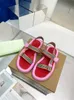 2022Designer Vintage Check Slides Pantoufle Sandals Print Furleys Archive Plaid Pool Slipper Women Beige Summer Beach Outdoor Cool Mule Size 35-42 with box