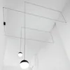 Lampy wiszące europejskie minimalistyczne linia sferyczna żyrandol bar do salonu internetowy motyw sypialnia restauracja
