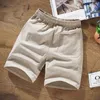 summer Men linen cotton shorts chinese style plus size big 6XL 7XL 8XL 9XL casual men home Stretch green Orange 48 220318