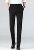 Men's Suits & Blazers Spring High Quality Business Dress Pants For Men's Solid Color Formal Office Social Suit Pant Casual Slim Wedding