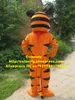 Mascot boneca traje legal amarelo preto tigre mascote traje mascotte tigrekin tigre tigris regalis com listras alaranjadas pretas pele n º 651 fre