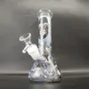 8 tums blå rökning apa gorilla glasbägare bong hookah vattenrör dab riggrig percolator glas