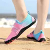 Nowe buty Aqua Men Men Kobiety Niepoślizgowe trampki Szybkie suche boso Pływanie obuwia na zewnątrz oddychające wędrówki Upstream Beach Buty Y220518