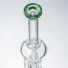 Tubi per acqua spessi da 5 mm, bong Big Recycler da 12 pollici, bong a matrice, impianti di perforazione ad alta Dab con ciotola femmina da 14 mm, tubi per fumatori verde blu