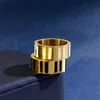 Herrendesigner Ring Schmuck Titanium Stahl Luxus Gold Liebesringe Engagements für Frauen mit Schachtel