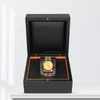Oglądaj skrzynki luksusowe dostosuj markę automatyczne prezent czarne pudełko na rękę na rękę akcesoria biżuterii