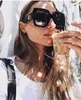 Trendy fashion black sunglasses for beach vocation luxury designer vintage oversized stylish women sun glasses uv proof