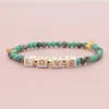 Brins Perlés Go2Boho Turquoises Bracelets Pierre Naturelle Cristal Perles Bracelet Étoile Charmes Lettre Dorée AMOUR Pulseras Vintage Juif Fawn22