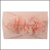 Hair Accessories Tools Products Lace Flower Bow Band Kids Toddler Solid Headwear Baby Grils Po Props Tool Drop Delivery 2021 Vniy6