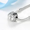 925 Sterling Silver Dangle Charm New United Kingdom Russia Brazil Cross pendant Beads Bead Fit Pandora Charms Bracelet DIY Jewelry Accessories