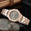 Luxe vrouwen kijkt naar Japan Quartz Movement Rose Gold Watch hoogwaardige modejurk polshorloge Luminous Clock lifestyle waterdichte dame Montre de Luxe