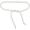 Belts French Style Pearl String Waist Belt Self-tie Bow Waistband Weaving Sweater Shirt Dress Ceinture Summer Adjustable BeltsBelts