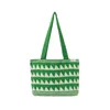 Bolsas de ombro de tricô casual Designer com bolsa de bolsa grande e de verão verde Bolsas de senhora da praia de senhora