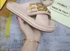 2023 Sandali da donna Moda Pantofole Luxury Designer Lady Cross Slipper Signori colorati con lettera in pelle Slide Alta qualità EUR 35-42