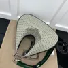 حقيبة الهلال الجديدة Crossbody نصف القمر أكياس نساء حقائب اليد الكتف أكياس كرواسان القابض محفظة القماش القماشية جلدية حقيقية المشبك المغناطيسي قابلة للتعديل حزام أحمر قابل للتعديل 702823