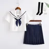 Clothing Sets School Clothes Girls Sakura Embroidery Anime Cosplay Costumes Sailor Suits Korean Japanese JK UniformsClothing