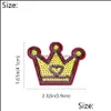 Sy Notions Tools Apparel 10st Gold Crown Sequinedes For Clothing Iron On Transfer Applique Jeans Dress Diy Sew Embroidery Sequin Dro