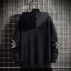 Herfst Nieuwe Effen Kleur Polyester Mannen Ronde Hals Hoodie Koreaanse StijlヘッジカジュアルLange Mouwen Hoodie Voor Mannen L220801