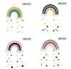編まれた雲の虹のぶら下げ装飾インノルディックスタイルのホームウォールの装飾子供部屋ペンダントJLB15067