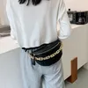 HBP 2021 Luxurys Womens Fanny Pack Högkvalitativ midjeväska Tjock kedja axelkorsskors bröstväskor kvinnlig bälte designer trend handväska