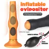 Plug anale gonfiato Dildo Ovopositore vaginale Butt 18 Giocattoli sexy Per uomini Donne Massaggio alla prostata Dilatatore Pene finto Dildo