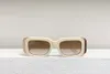 Moon Rechteckige Sonnenbrille für Damen Havana Brown Shaded Sunnies Fashion Französische Sonnenbrille Summer Eyewere mit Box