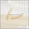 Серьги для ушей ювелирные изделия 2022 Super Shiny Zircon Sier Gold Clip для женщин Оптовые подарки подарки подарки.